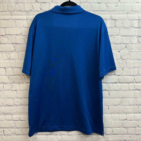 Nike NFL On Field Apparel Indianapolis Colts Blue Polo Short Sleeve Shirt XL - Picture 2 of 8